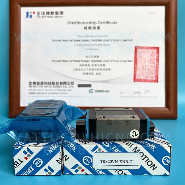 Con Trượt Vuông TRS20VN chính hãng TBI MOTION Đài Loan