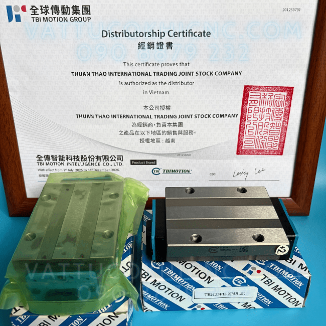 Con Trượt Vuông TRH25FE chính hãng TBI MOTION Đài Loan